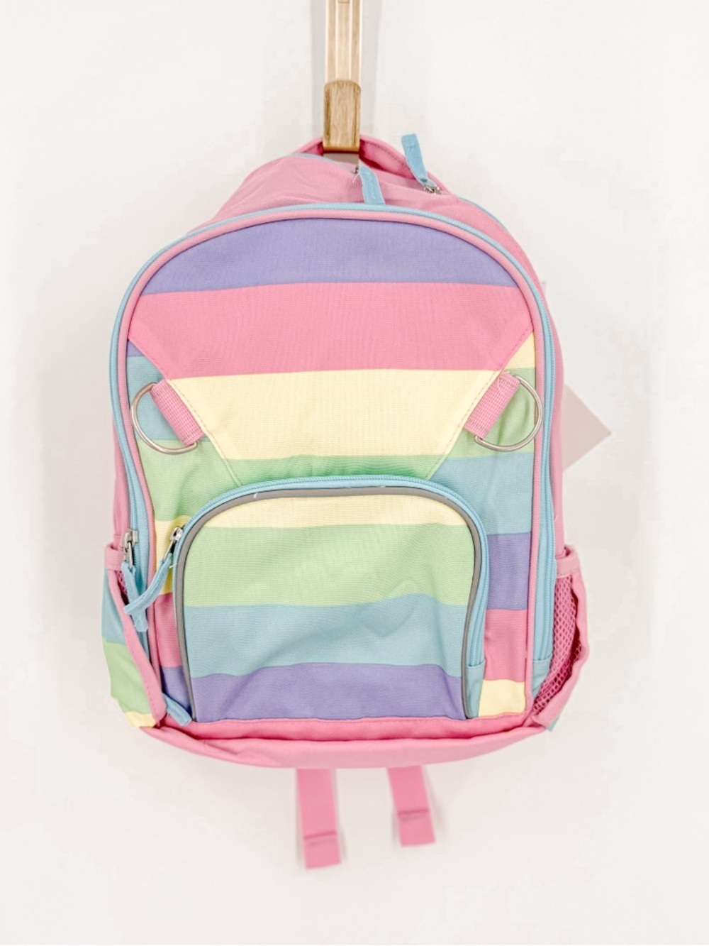 Pottery Barn Kids Pastel Stripe Backpack - Pink, Lavender & Mint